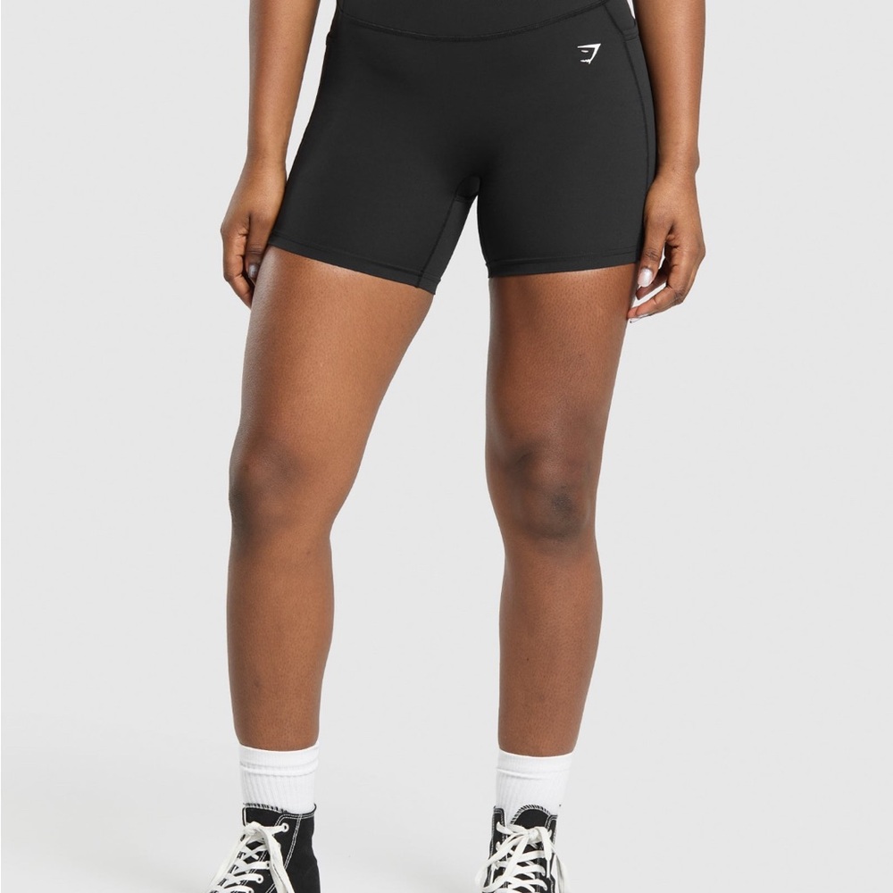Gymshark Black Lifting Pocket Short High-Rise Performance